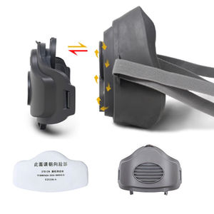 Masker <span class=keywords><strong>Respirator</strong></span> Anti Debu Partikel dan Bau 3200, Setengah Wajah, Dapat Digunakan Kembali, Bahan ABS/TPE, Dilengkapi Katup Pernapasan dan Filter 3 Lapis, Ringan - Product Image 2