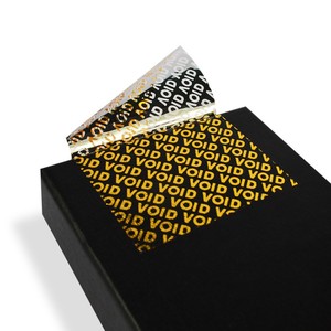 Etiqueta Adhesiva Personalizada a Prueba de Manipulación, Etiqueta VOID Dorada, Rollo de Cinta de Seguridad para Etiquetas - Product Image 4