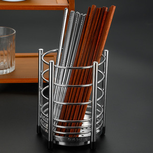 Support à baguettes rond en acier inoxydable 304, égouttoir anti-humidité, compatible lave-vaisselle, organisateur de rangement pour couverts - Product Image 4