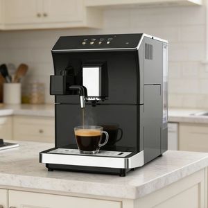 Cafetera Espresso Automática con Carcasa de Plástico en Francés y Español, Cafetera Doméstica para Uso en el Hogar, Preparación Automática de Espresso - Product Image 3