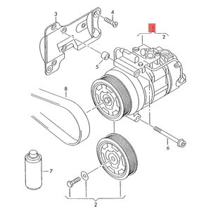 New Chất lượng cao Máy nén điều hòa không khí hoàn hảo phù hợp cho audi/Volkswagen xe trong điều kiện mới - Product Image 6