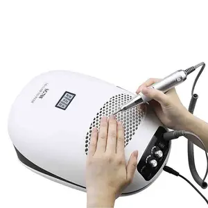 Aspirateur de poussière pour ongles 3 en 1, Machine de manucure et perceuse à ongles, ventilateur d'extraction à lampe UV, 140W, v