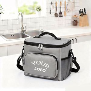 Sac isotherme portable personnalisé en aluminium avec fermeture éclair, imperméable, pour le déjeuner, vente en gros - Product Image 1