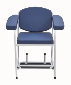 Deluxe Metal malzeme kan sandalye tıbbi deri yatak diyaliz uzanmış yatak hastane sandalyesi flebotomi kan toplama için - Product Image 6