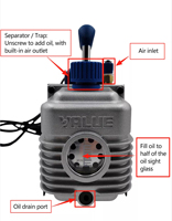 Outil de réfrigération FEIYUE FY-1C-N, pompe à vide manuelle à une seule étape, ultra haute pression, 220V-50Hz 150W 3.6m/h