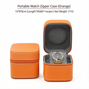 Boîte de rangement pour montres en PU, boîte de présentation, étui de voyage portable pour montres, protection contre les chutes pendant le <span class=keywords><strong>transport</strong></span>. - Product Image 6