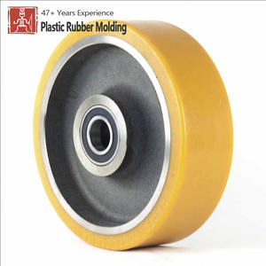 Roues en caoutchouc revêtues de polyuréthane, petite roue en caoutchouc massif pour jouets - Product Image 1