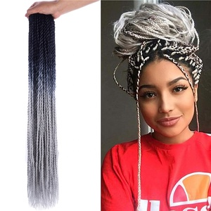 Vente en gros Tresses au <span class=keywords><strong>crochet</strong></span> torsadées sénégalaises Cheveux à tresser torsadés nubiens synthétiques - Product Image 6
