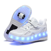 Chaussures à Roues Heelby pour Adultes et Enfants Garçons Filles, Lacets et Roues pour Marche Dynamique, Rollers pour Adultes et Étudiants