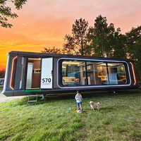 Maison préfabriquée en acier Luban Cabin, capsule mobile, conteneur avec cuisine, design moderne pour utilisation hôtelière