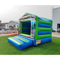 Château gonflable commercial intérieur en PVC pour tout-petits, thème animaux de la jungle, certifié CE, avec souffleur, capacité 100-300 kg