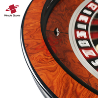 MG Table de roulette en bois de 32 pouces en option simple double 0 Roulette russe de style américain et européen
