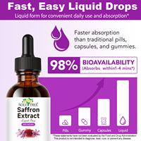 Precio al por Mayor, Suplementos de Azafrán Silvestre de 88.5 mg, Extracto de Crocus Sativus en Tintura, Productos para el Cuidado de la Piel, Gotas de Azafrán Puro Orgánico