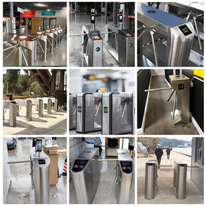 High Security Full Height Optical Access <strong>Control</strong> Sliding Turnstile with Barcode Scanner Sliding Barrier <strong>Gate</strong> - Product Image 2