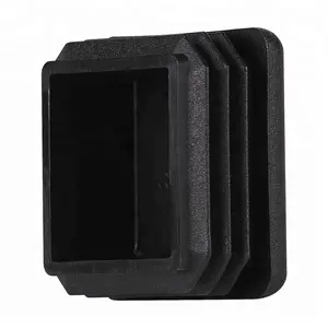 120X120 square plastic end cap plug for steel tube in pipe fittings