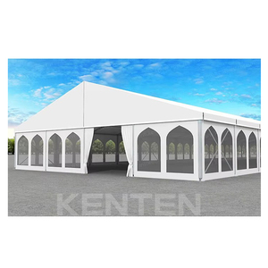 Grande tente d'événement moderne, salle de réception de luxe, lieu de fête, tente de mariage mobile 40x100, 300 places, tentes d'extérieur, structure métallique pour événements - Product Image 1