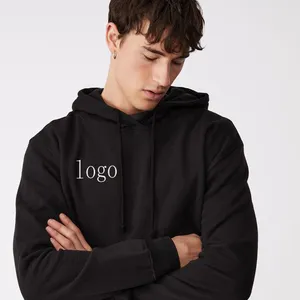 Hoodie polos merek logo cetak kustom untuk pria Sweatshirt pria kasual olahraga ukuran besar pullover pria hoodie pullover pria