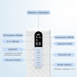 Xinghe Elettrico Senza Fili Doppio Tiralatte <span class=keywords><strong>in</strong></span> <span class=keywords><strong>Silicone</strong></span> con Batteria Ricaricabile, Illuminazione LED e <span class=keywords><strong>Reggiseno</strong></span> Indossabile - Product Image 2