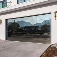 Fabricant LONGTAI, porte de garage en verre sur mesure, emballage en bois, livraison DDP au port de Hobart en Australie