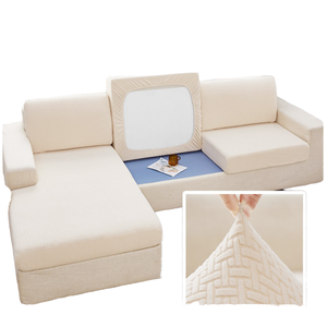Venta al Por Mayor Directa de Fábrica de <span class=keywords><strong>Fundas</strong></span> de <span class=keywords><strong>Sofá</strong></span> de Jacquard Minimalistas Personalizadas y Cojines de Tela Elástica Aptos para Mascotas para Sofás Seccionales - Product Image 6