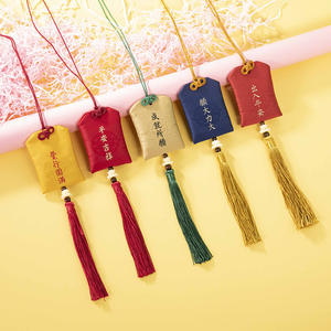 RTS oMaMori Priez Fortune Beauté Santé Coffre-fort Transparent Richesse Sac Garde Talisman Pendentif Charme avec Glands - Product Image 2