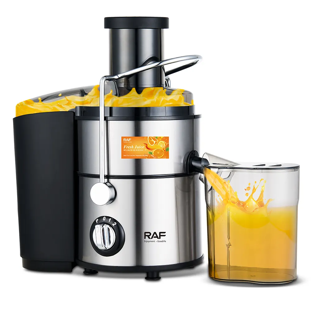 RAF 4 in 1 mesin Juicer 1000w kuat mulut lebar baja nirkarat Blender dan Juicer ekstraktor untuk daging sayuran buah