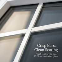Fenêtre coulissante PVC/UPVC sur mesure résistante aux ouragans, qualité premium testée EU profil haut de gamme prix compétitif