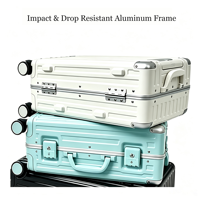 Valise de voyage chic et légère, résistante aux rayures, durable, avec serrure TSA, bagage à main pour les voyages d'affaires et de vacances