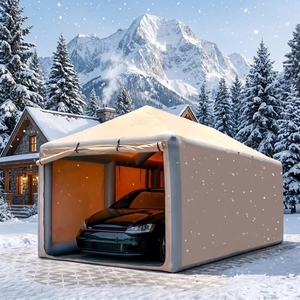 Housse de voiture gonflable portable et étanche avec pompe à air électrique, <span class=keywords><strong>garage</strong></span> gonflable en PVC scellé à l'air pour utilisation hivernale - Product Image 1