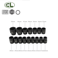 Clé dynamométrique robuste 3/4'' à 12 points 40CR, jeu de douilles à chocs 21-50mm avec 21 outils de réparation automobile OEM