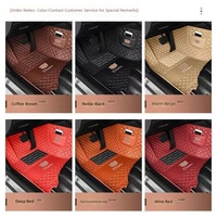 Tapis de sol de voiture à couverture complète antidérapants, doublure de protection pour les pieds, double couche, boucle en fil métallique, tapis de sol de voiture sur mesure pour Cadillac