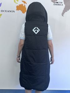 कस्टम लंबी रजाई बना हुआ बनियान मैक्सी लंबाई Puffer बनियान Gilet गद्देदार कोट मोटी Hooded बिना आस्तीन सर्दियों महिलाओं Puffer जैकेट बनियान - Product Image 6