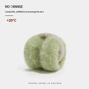 नए एकल रंग सरल गर्म सर्दियों में महिलाओं के इयरमफ्स प्यारा प्लश अनुकरण फर एंटी-फ्रीज कोल्ड-प्रूफ फोल्डेबल कान सुरक्षा - Product Image 2