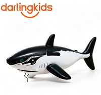 Bouée gonflable requin en PVC, jouet aquatique, jouet gonflable requin de dessin animé, jouet de piscine