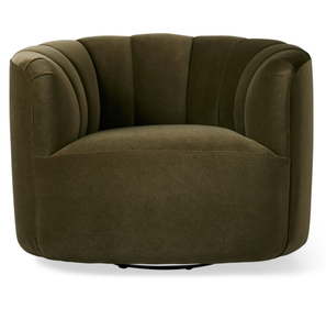 كرسي دوار مخملي للاسترخاء فاخر لغرفة المعيشة - Product Image 1