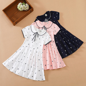 Vestido Camisero para Niña KUYEEBEAR 2021, Vestido de Verano para Niña, Vestidos de Algodón para Niñas Pequeñas, Vestidos de Verano de Manga Corta de 6 a 14 Años - Product Image 2