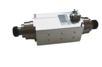 Moteur de broche CNC GDZ 6 kW à double axe, 18 000 tr/min, carré, haute vitesse, haute fréquence, refroidi par air, pour machine de fraisage du bois