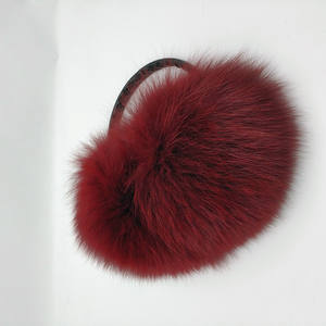 Mwfur unisex फर इयरमफ हेडफ़ोन कान गर्म फैशन फोक्स फर फर इयरमफ फैशन पुरुषों और महिला कान कवर - Product Image 2