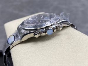 Montre mécanique de luxe de qualité supérieure, étanche, 40 mm, UFO Factory, acier 904L, mouvement 4131, 126509 Chrono, montre grise - Product Image 4