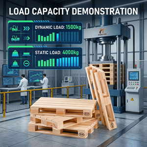 Pallet in Legno di Pino a 4 Vie di Ingresso, Struttura Robusta Senza Deformazioni, Senza Ritardi Doganali per la Logistica, Direttamente dalla Fabbrica - Product Image 2