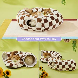 Giocattoli a tunnel a forma di ciambella Starmoon <span class=keywords><strong>per</strong></span> <span class=keywords><strong>gatti</strong></span> di piccola e grande taglia con cuscino circolare lavabile - Product Image 5