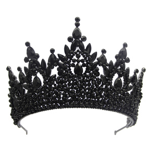 Tiaras de cristal de lujo de alta calidad tocado de boda corona novia corona y Tiara - Product Image 1