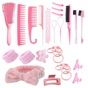Kit Profesional de Peluquería, Cepillo para Champú, Peine para Masaje del Cuero Cabelludo, Botella con Rociador, Accesorios para el Cabello, Herramientas de Estilismo - Product Image 1
