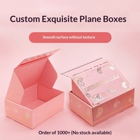 Boîte d'avion double face haut de gamme super résistante et personnalisable avec impression couleur UV et logo sur mesure pour l'emballage cadeau logistique