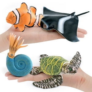 Modelli di Animali Marini Simulati in PVC: Manta, Tartaruga Verde, Pesce Pagliaccio, Nautilus, Panga e Pesce Diavolo - Ornamenti e Giocattoli - Product Image 5