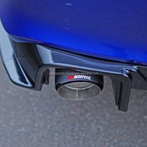 Kit de Difusor Trasero y Punta de Escape Estilo Akrapovic en Negro, Instalación Directa con Pernos Welta, para Honda Civic 11ª Generación 2022 - Product Image 6