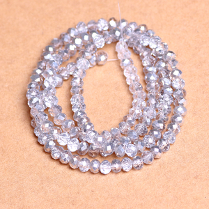 Hạt cườm thủy tinh mặt cắt Zhubi bán buôn <span class=keywords><strong>2</strong></span> 3 <span class=keywords><strong>4</strong></span> 6 8MM làm đồ trang sức, hạt cườm pha lê tròn mạ màu dùng làm đồ trang sức tự làm thời trang - Product Image 3