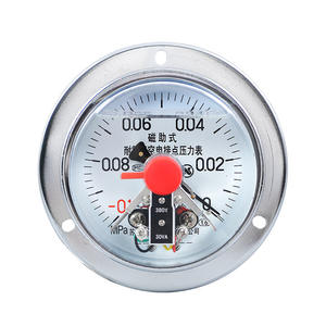 Ynxc 100Zt Vacuum Pressure <b>Gauge</b> -0.1 To 0 Mpa Magnetic Contact With <b>Thread</b> Connection 100mm Diameter - Product Image 1