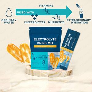 Venta caliente Suplementos a base de hierbas Mezcla de bebidas en polvo de electrolitos con 8 vitaminas y nutrientes Funciona con beneficios para la hidratación de adultos - Product Image 3