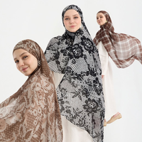 Nouvel Arrivage 2026 – Voile Modal en Dentelle 180x70 Couleur Unie – Foulard Châle Hijab Respirant en Coton et Modal pour Usage Quotidien